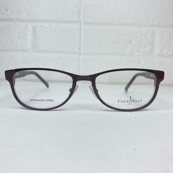 Cole Haan CH 1010 Wine‎ Red Burgundy Rectangular Glasses Frames 51-17-130 H1423 main image 8